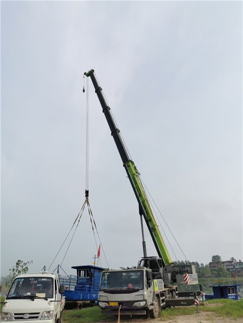 罗平县桥梁建设吊装案例